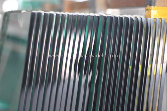 Coated Pvb Resin Tempered Safety Glass Impact Resistance , Heat Strengthened Glass