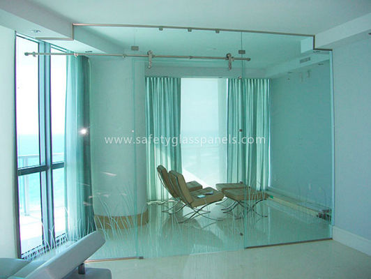 Clear Fully Tempered Safety Glass 5mm 6mm In Architecture , Heat Resistant
