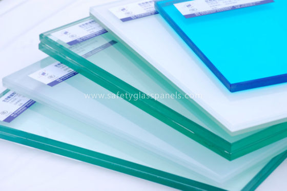 8mm 10mm Tinted Tempered Safety Glass Skylight , Clear Float Glass