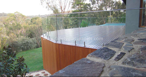High Strength Security Toughened Glass Balustrades And Handrails