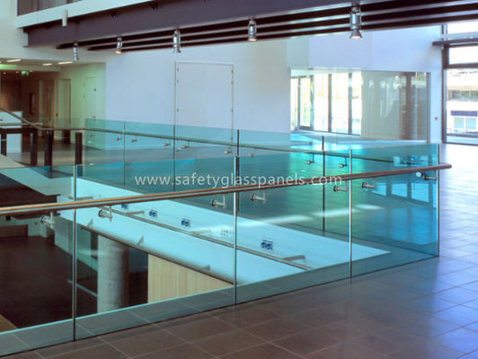 Tinted Tempered Architectural Glass Balustrade Frameless Glass Fencing