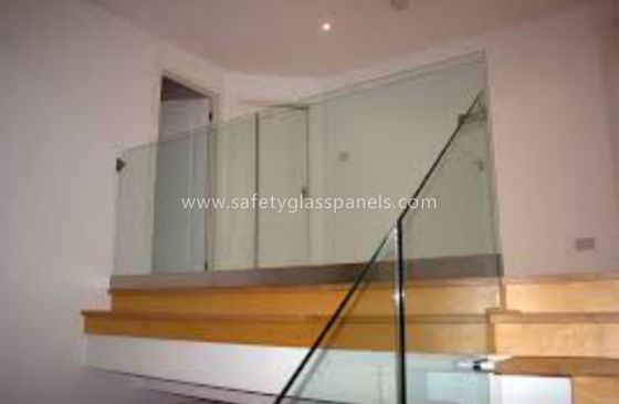 Modern Exterior Toughened Glass Balustrade Panels , Building Glass Guardrail