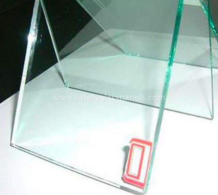 Patterned Flat Clear Float Glass 12mm For Shop Fronts / Folding Screens