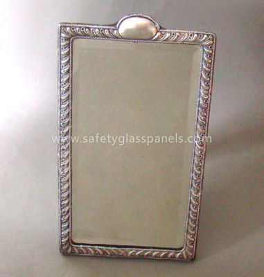 Oval Wall 2mm 4mm Aluminium Glass Mirror Grey For Living Room And Building