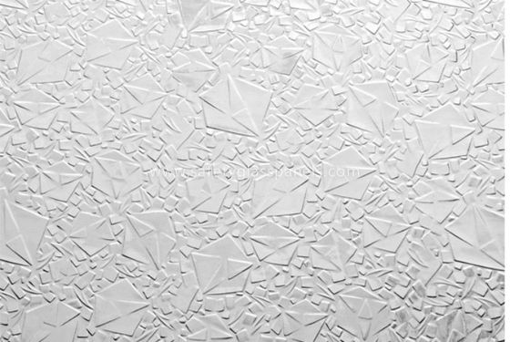 Clear Glue Aqualite Figured Glass Picture Frames 3mm - 8mm with CE , Scratch Proof