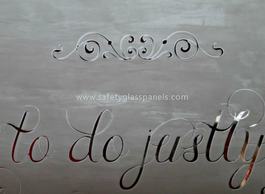 Office Satin Frosted Acid Etched Glass 15mm 19mm for Bath Screen , High Strength