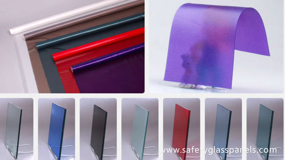 Colored Glass Reflective 0.38mm PVB Film for Automotive / Architectural Glass