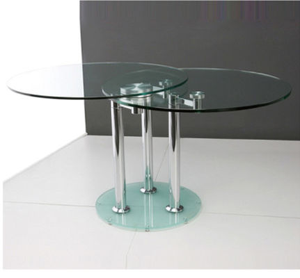 Clear Tempered Safety Glass for Table Top with Round / flat Polished Edges