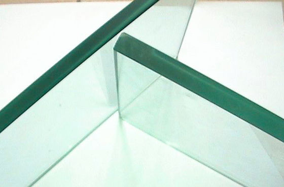 Blue 10mm / 8mm laminated Tempered Safety Glass Flat  Decorative Glass
