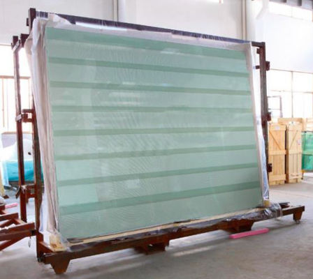 Flat 6mm Chemical Fully Tempered Safety Glass Partition / Tempered Frosted Glass for door