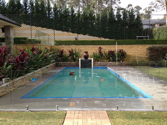 Flat  Frameless Common Float Laminated glass Outdoor Swimming Pool Glass Fencing 3000x5000mm
