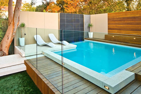 Air conditioned Buildings 10mm 12mm Swimming Pool Glass Fence Around Pool Safe Fencing