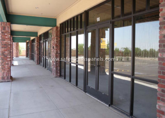 Doors Coated Tempered Safety Glass Decorative Curved Toughened Glass