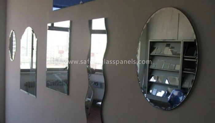 Aluminum 8mm Colored Silver Backed Mirror Glass Decoration and Furniture