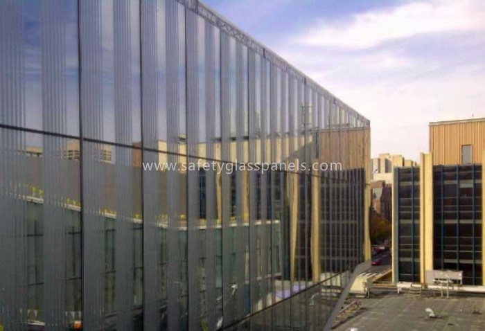Decorative 10mm 12mm Tempered Acid Etched Frosted Glass Funiture / Wall Paneling
