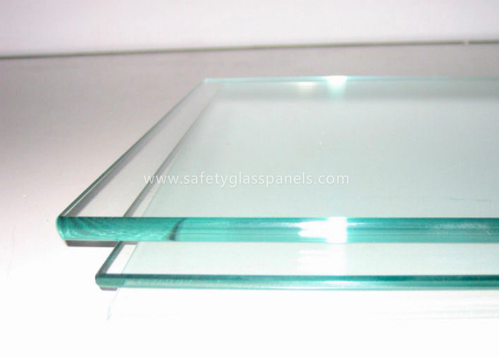 10mm Clear Toughened Heat Soaked Tempered Safety Glass Panel Round Corner And Holes